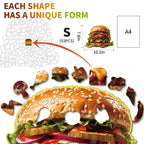 Whimsical Wooden Jigsaw Puzzle - Hamburger - pickApuzzle