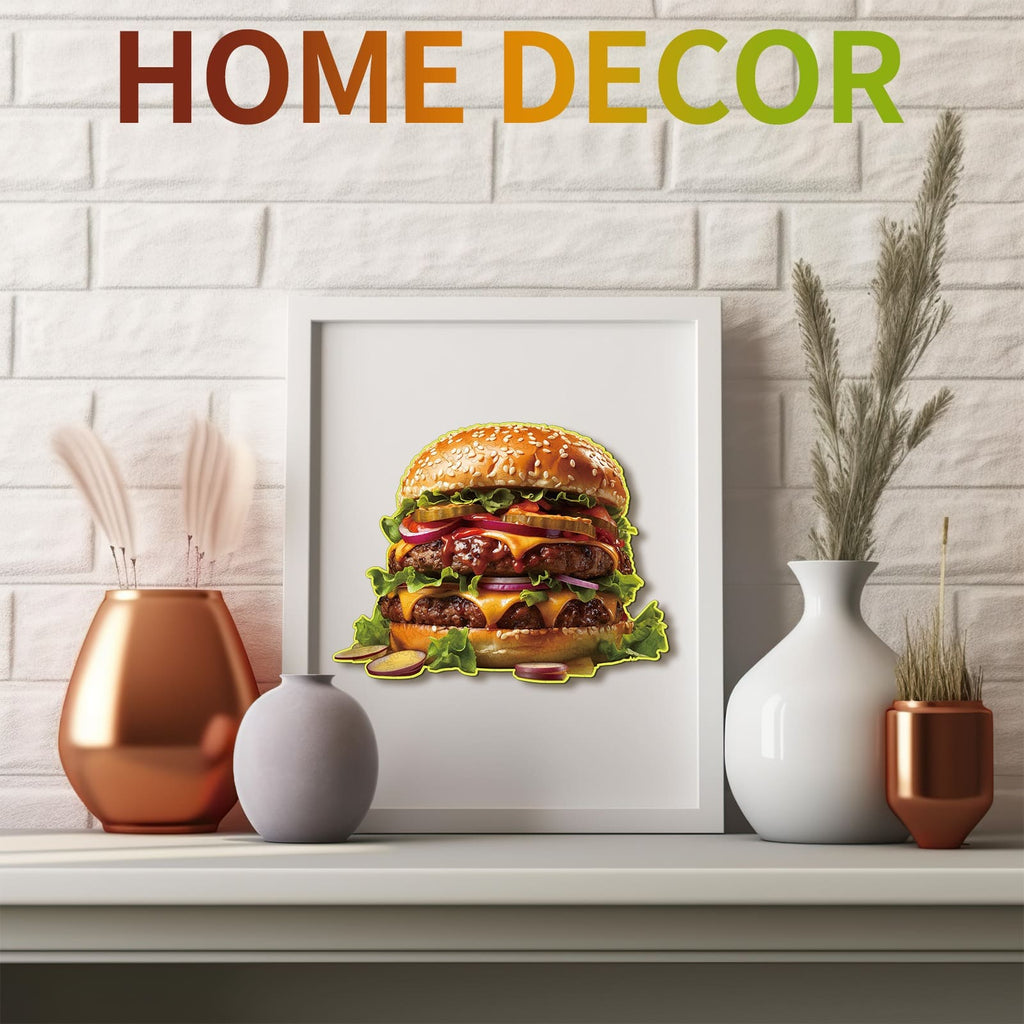 Whimsical Wooden Jigsaw Puzzle - Hamburger - pickApuzzle