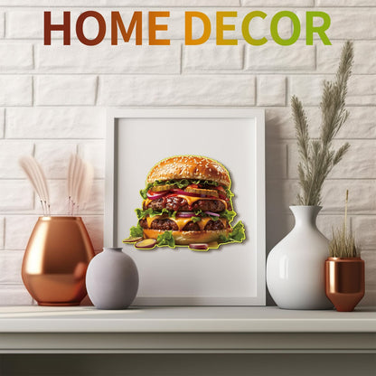 Whimsical Wooden Jigsaw Puzzle - Hamburger - pickApuzzle
