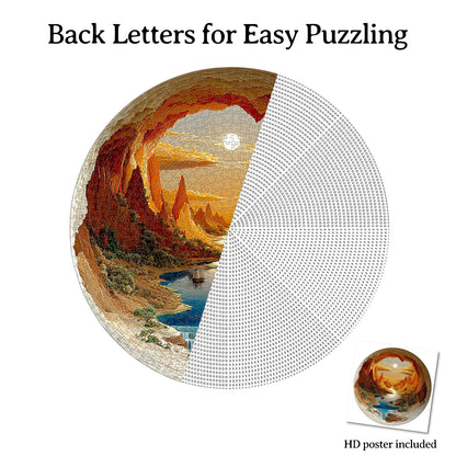 The Sunlit Hollow 1000-Piece Cardboard Jigsaw Puzzle