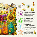 Whimsical Wooden Jigsaw Puzzle- God says you are