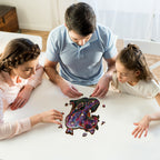Whimsical Wooden Jigsaw Puzzle- The Dazzing Panther