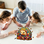 Whimsical Wooden Jigsaw Puzzle- Smart Hedgehog