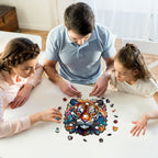 Whimsical Wooden Jigsaw Puzzle- Tough Tiger