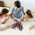 Whimsical Wooden Jigsaw Puzzle-Soaring Eagle