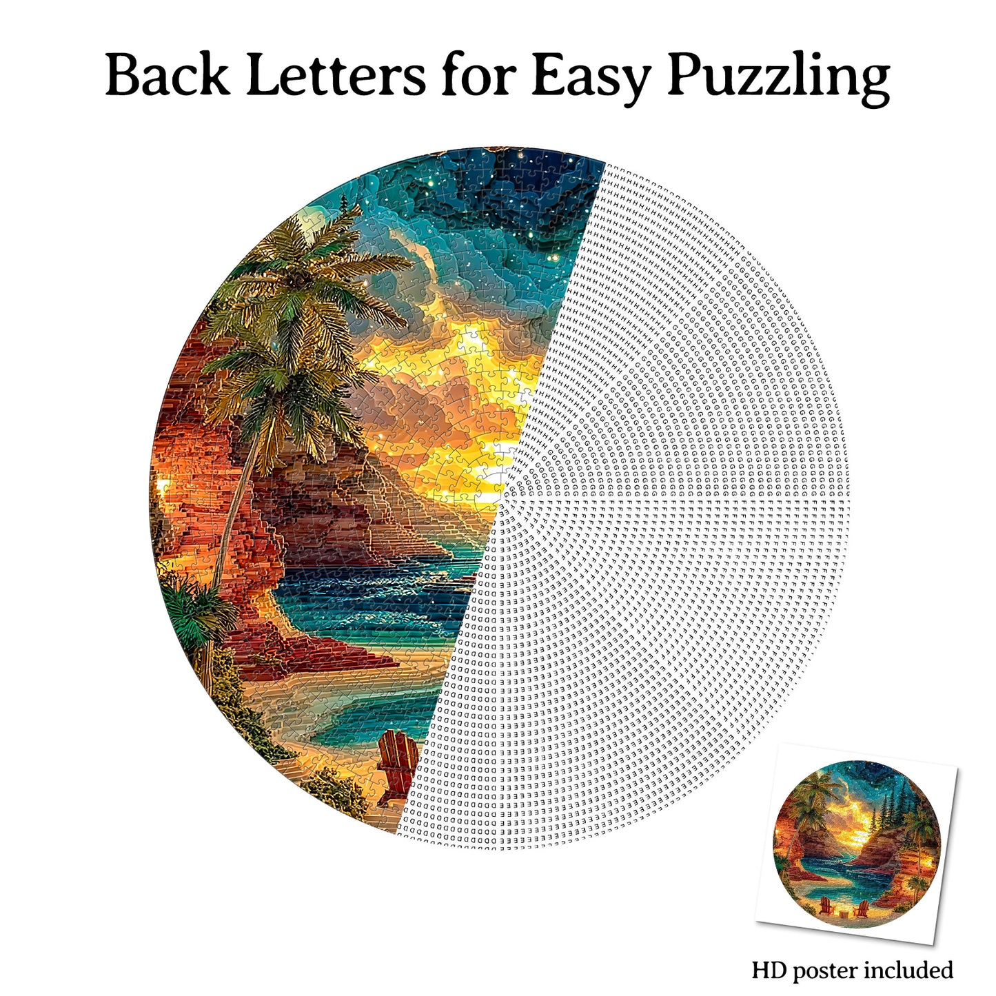 Sunset Cove 1000-Piece Cardboard Jigsaw Puzzle