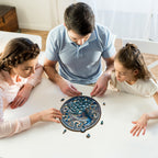 Whimsical Wooden Jigsaw Puzzle- Retro Beautiful Peacock