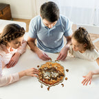 Whimsical Wooden Jigsaw Puzzle- Parent Child Owl