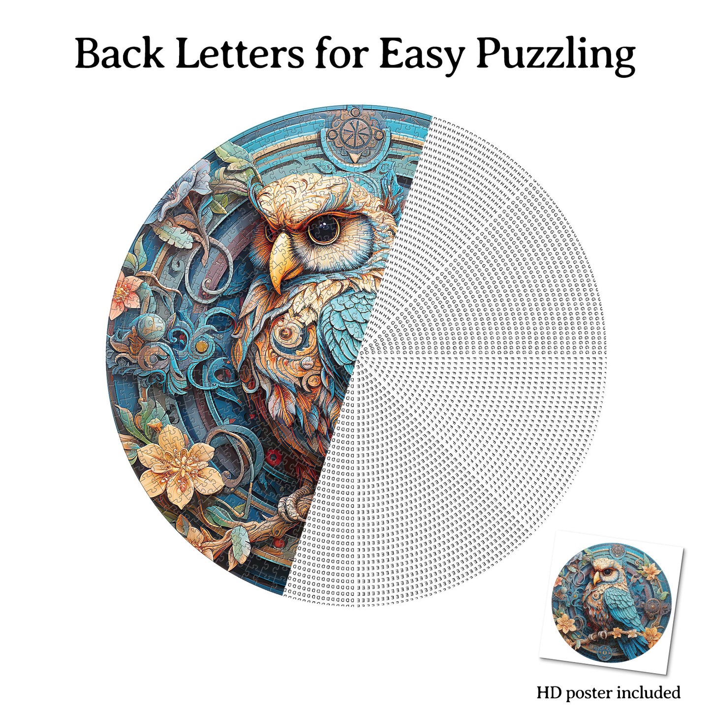 Wise Owl 1000-Piece Cardboard Jigsaw Puzzle