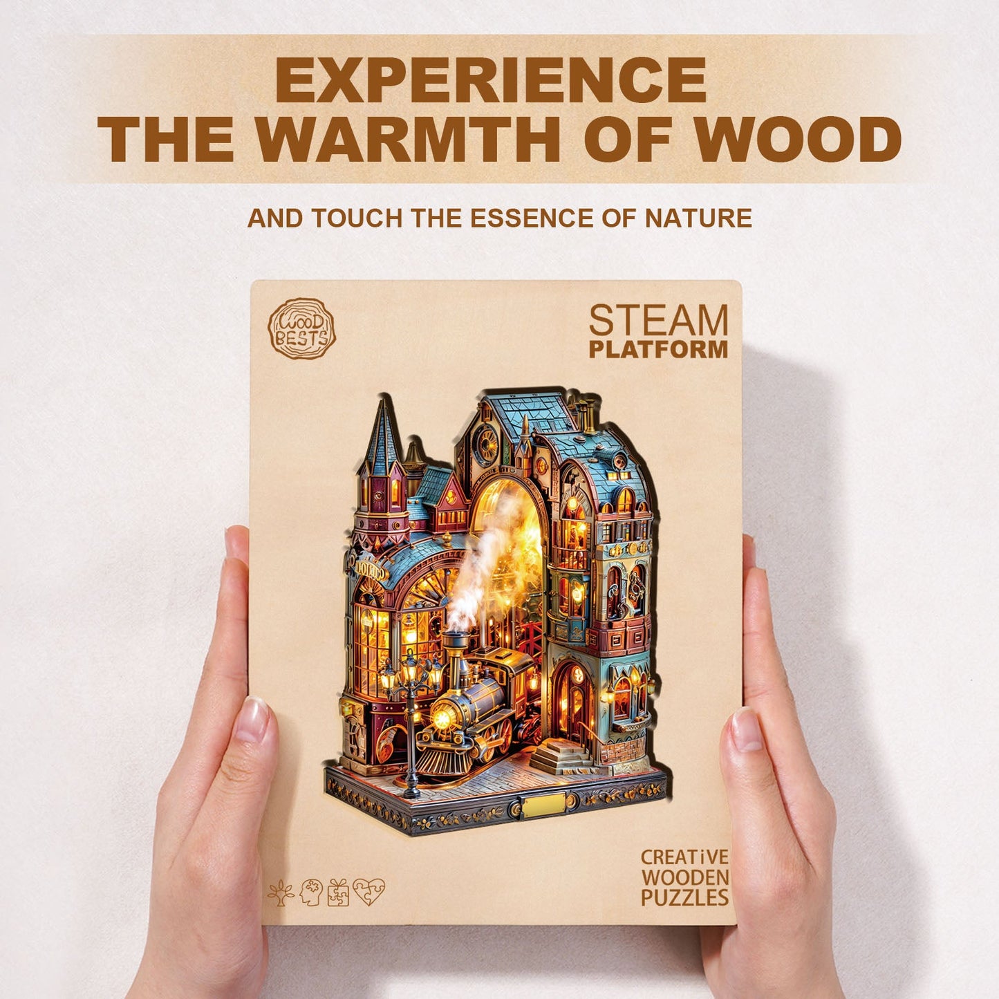 Launiges Holzpuzzle - Steam-Plattform