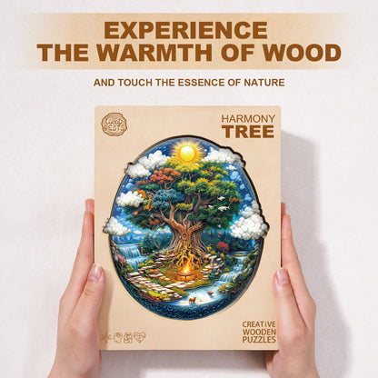 Launiges Holzpuzzle - Harmoniebaum