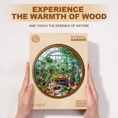Ausgefallenes Holzpuzzle – Botanischer Garten