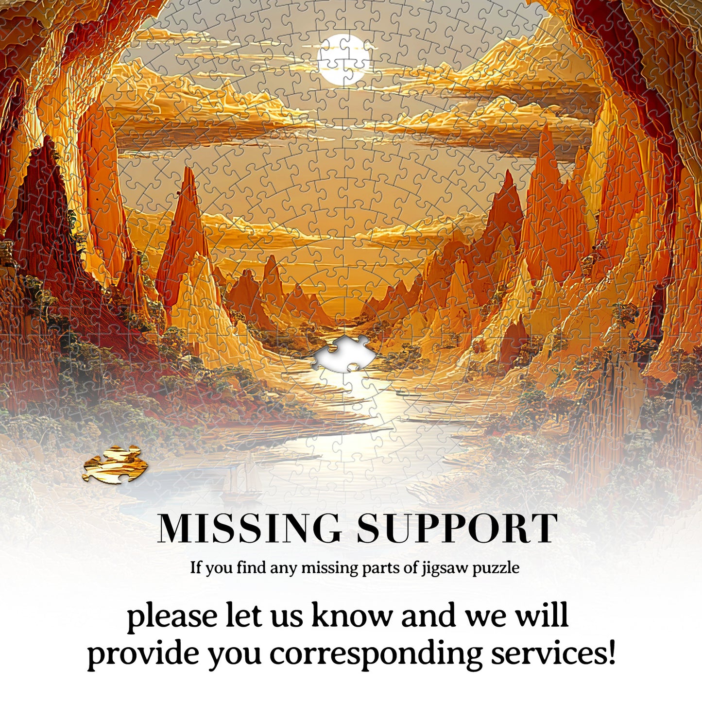 The Sunlit Hollow 1000-Piece Cardboard Jigsaw Puzzle