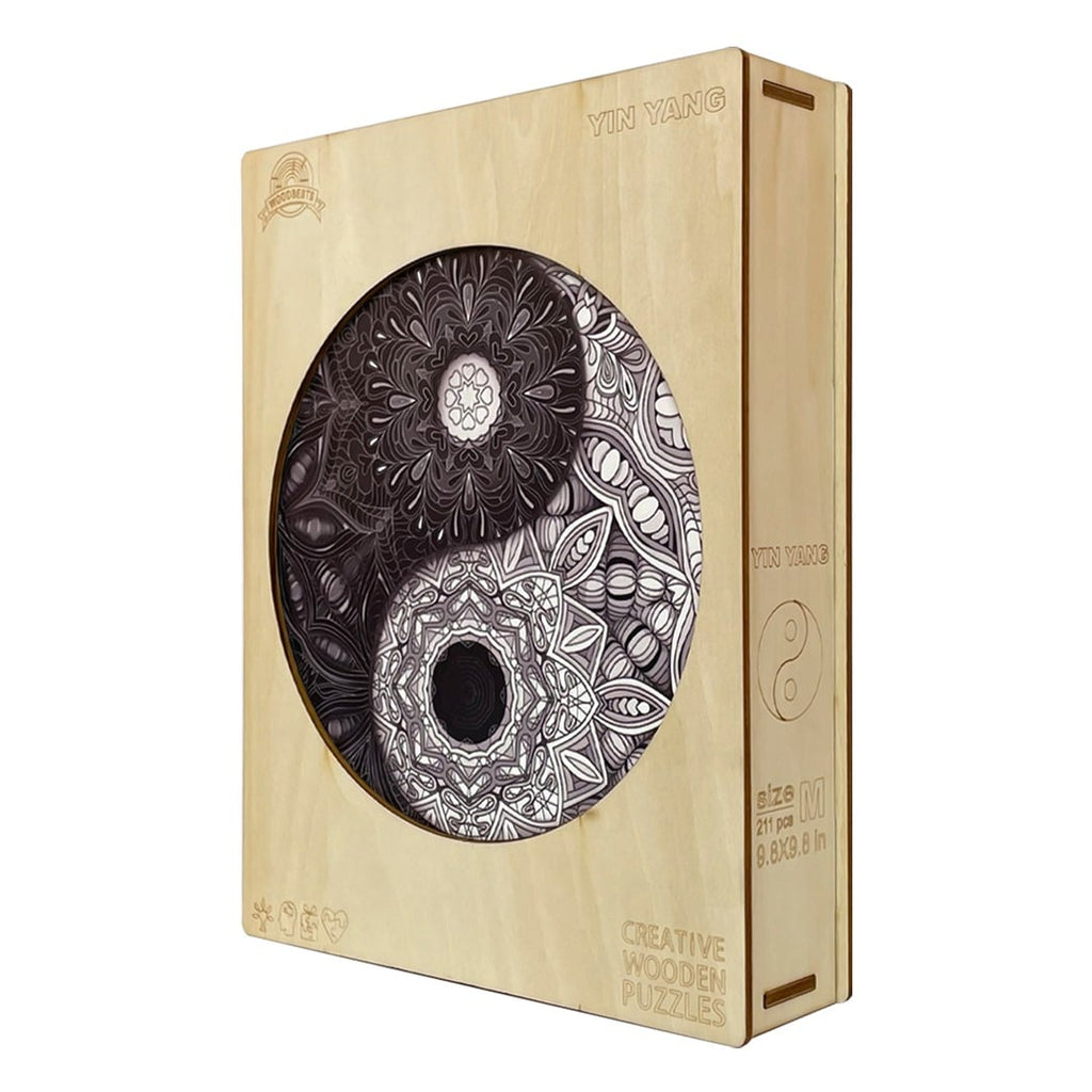 Whimsical Wooden Jigsaw Puzzle - YIN YANG - pickApuzzle