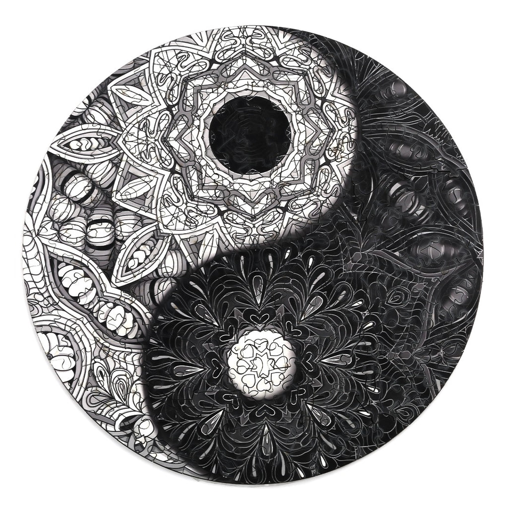 Whimsical Wooden Jigsaw Puzzle - YIN YANG - pickApuzzle