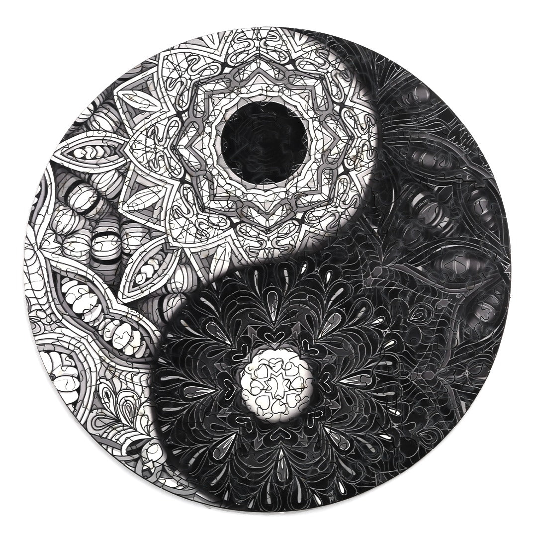 Whimsical Wooden Jigsaw Puzzle - YIN YANG - pickApuzzle