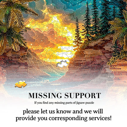 Sunset Cove 1000-Piece Cardboard Jigsaw Puzzle