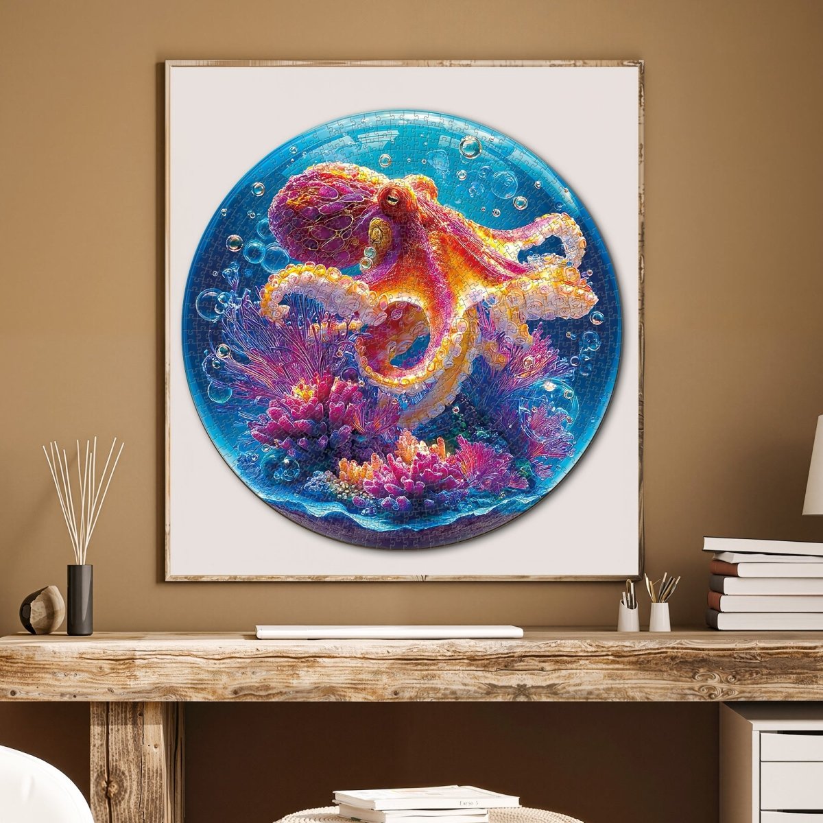 Artistic 1000 - Piece Cardboard Jigsaw Puzzle - Deep Sea Octopus - KAAYEE Puzzle