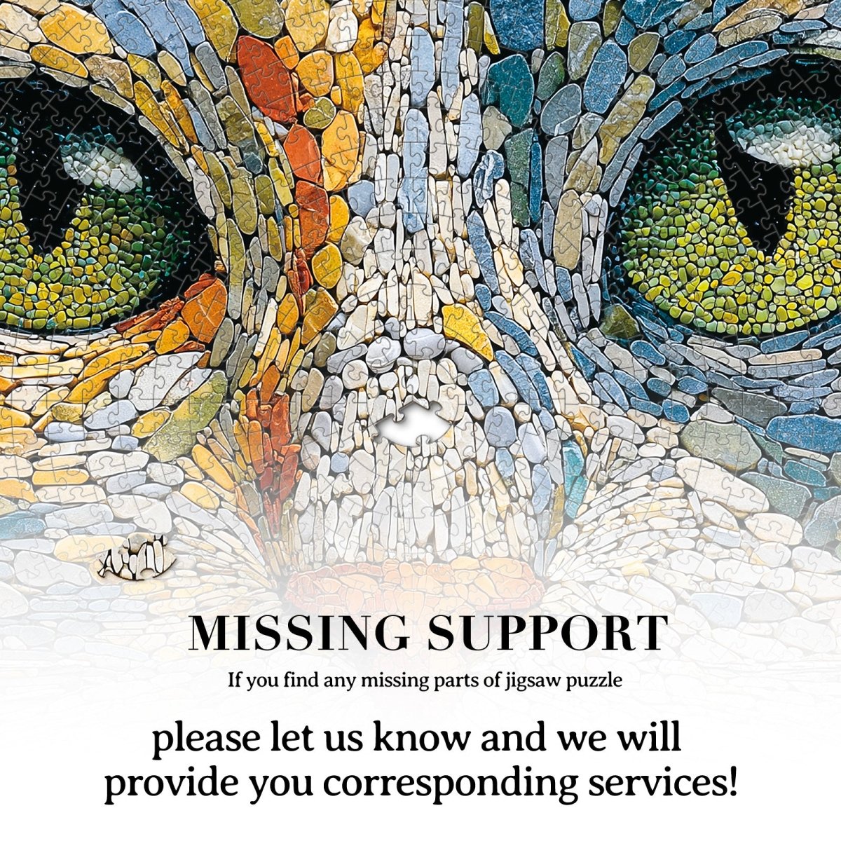 Artistic 1000 - Piece Cardboard Jigsaw Puzzle - Emerald Cat - KAAYEE Puzzle