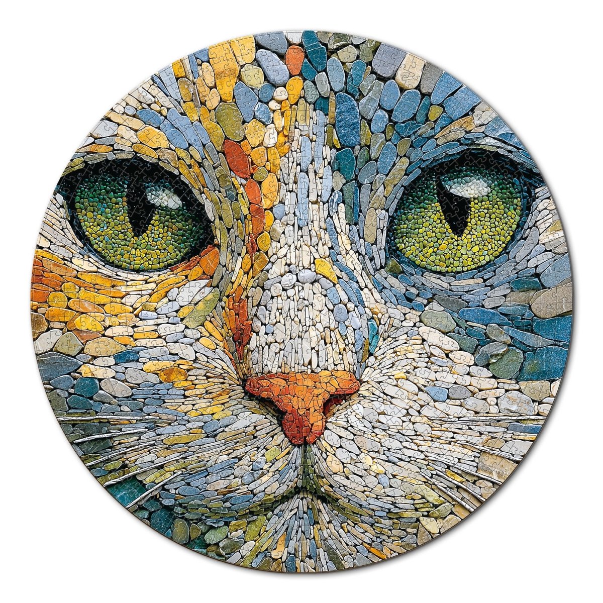 Artistic 1000 - Piece Cardboard Jigsaw Puzzle - Emerald Cat - KAAYEE Puzzle