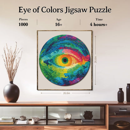 Artistic 1000 - Piece Cardboard Jigsaw Puzzle - Eye of Colors - KAAYEE Puzzle