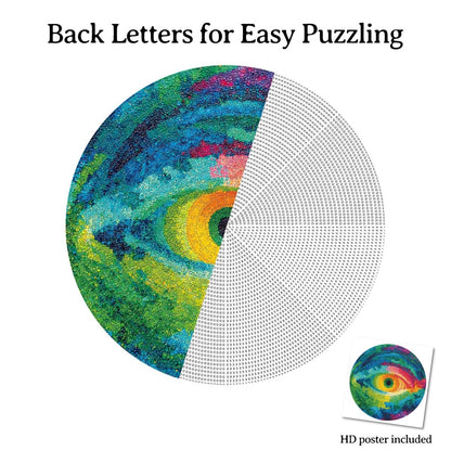 Artistic 1000 - Piece Cardboard Jigsaw Puzzle - Eye of Colors - KAAYEE Puzzle