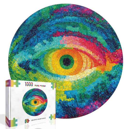 Artistic 1000 - Piece Cardboard Jigsaw Puzzle - Eye of Colors - KAAYEE Puzzle