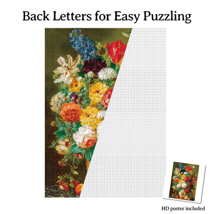 Artistic 1000 - Piece Cardboard Jigsaw Puzzle - Floral Art - KAAYEE Puzzle