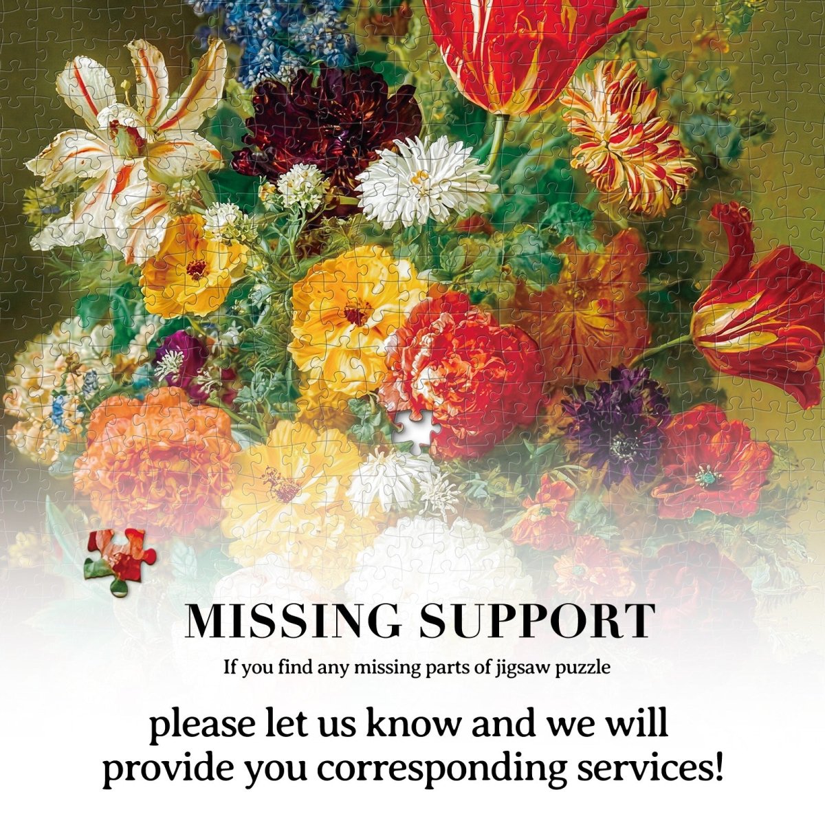 Artistic 1000 - Piece Cardboard Jigsaw Puzzle - Floral Art - KAAYEE Puzzle