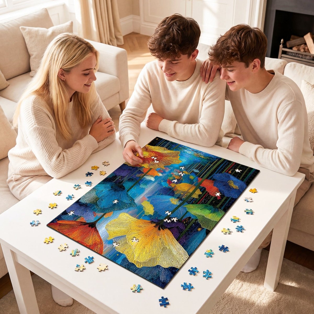 Artistic 1000 - Piece Cardboard Jigsaw Puzzle - Floral Dreamscape - KAAYEE Puzzle