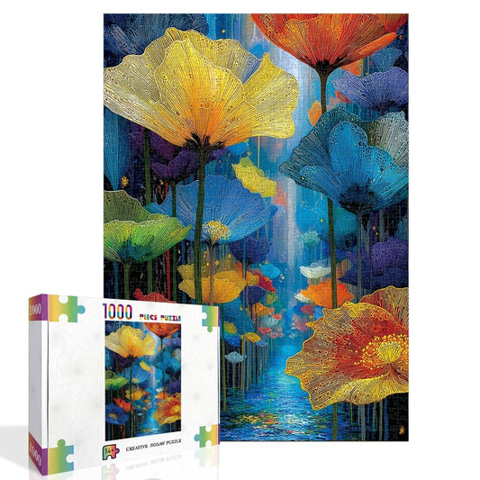 Artistic 1000 - Piece Cardboard Jigsaw Puzzle - Floral Dreamscape - KAAYEE Puzzle