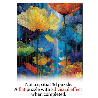 Artistic 1000 - Piece Cardboard Jigsaw Puzzle - Floral Dreamscape - KAAYEE Puzzle