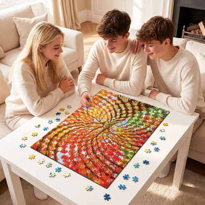 Artistic 1000 - Piece Cardboard Jigsaw Puzzle - Geometric Tree - KAAYEE Puzzle