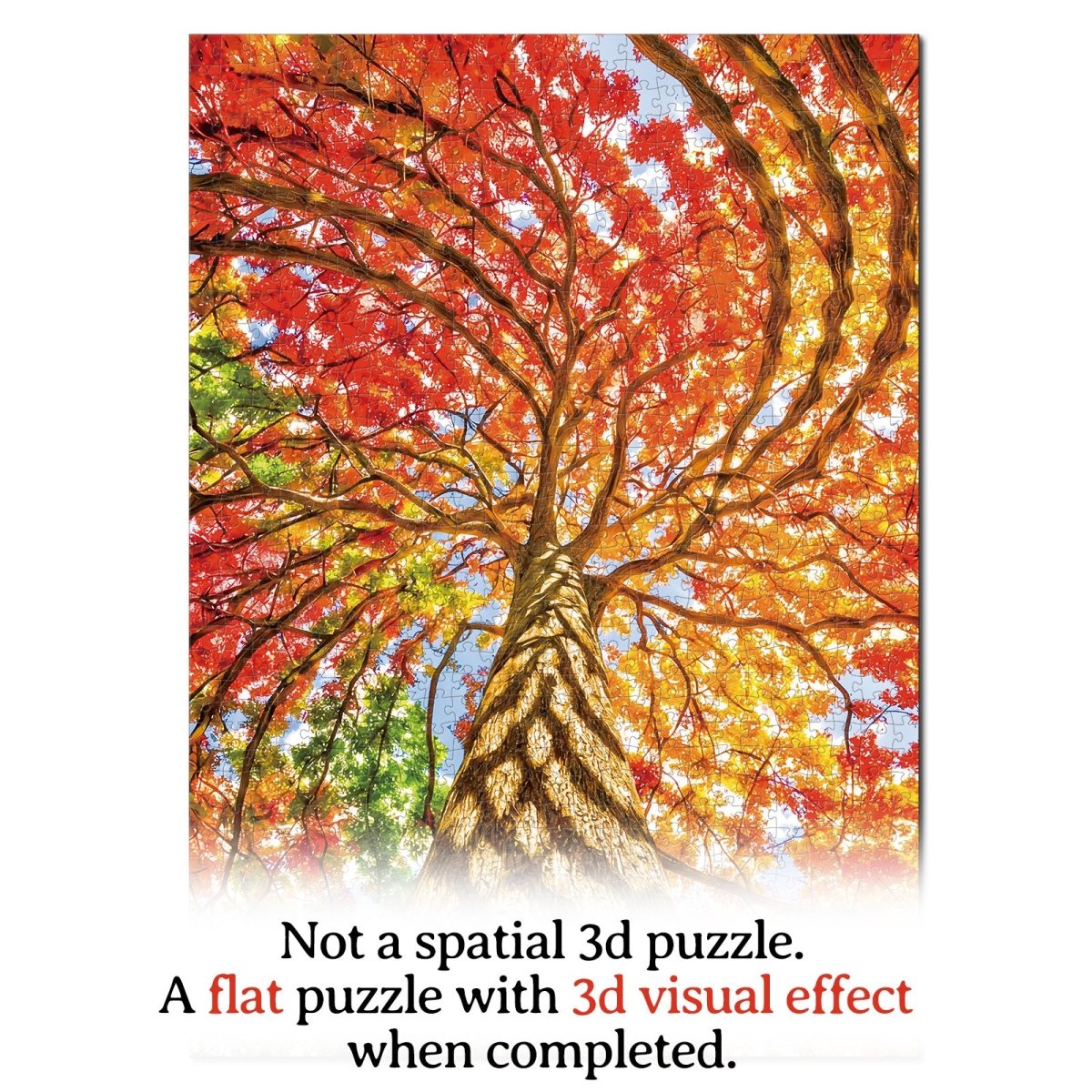 Artistic 1000 - Piece Cardboard Jigsaw Puzzle - Geometric Tree - KAAYEE Puzzle