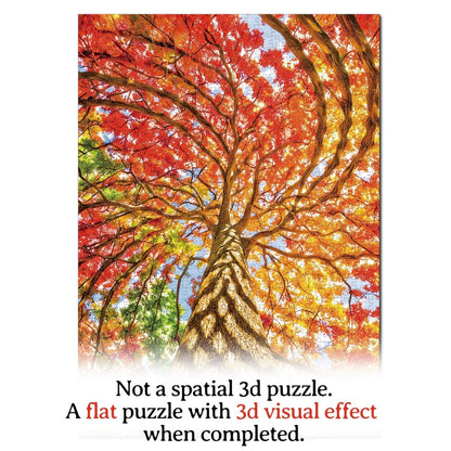 Artistic 1000 - Piece Cardboard Jigsaw Puzzle - Geometric Tree - KAAYEE Puzzle
