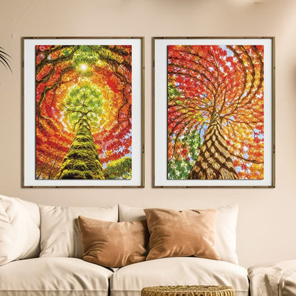 Artistic 1000 - Piece Cardboard Jigsaw Puzzle - Geometric Tree - KAAYEE Puzzle