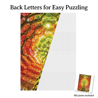 Artistic 1000 - Piece Cardboard Jigsaw Puzzle - Geometric Tree (rectangle) - KAAYEE Puzzle