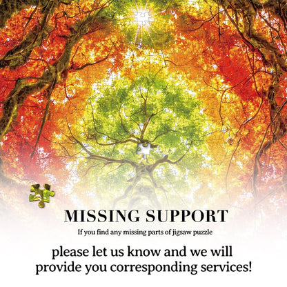 Artistic 1000 - Piece Cardboard Jigsaw Puzzle - Geometric Tree (rectangle) - KAAYEE Puzzle