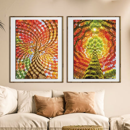 Artistic 1000 - Piece Cardboard Jigsaw Puzzle - Geometric Tree (rectangle) - KAAYEE Puzzle