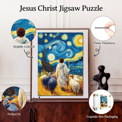 Artistic 1000 - Piece Cardboard Jigsaw Puzzle - Jesus Christ - KAAYEE Puzzle