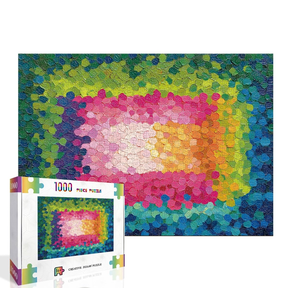 Artistic 1000 - Piece Cardboard Jigsaw Puzzle - Palette Knife Art (rectangle) - KAAYEE Puzzle