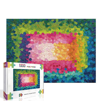 Artistic 1000 - Piece Cardboard Jigsaw Puzzle - Palette Knife Art (rectangle) - KAAYEE Puzzle
