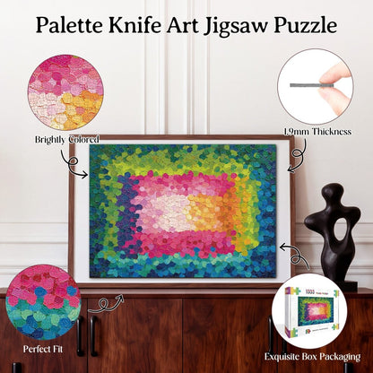 Artistic 1000 - Piece Cardboard Jigsaw Puzzle - Palette Knife Art (rectangle) - KAAYEE Puzzle