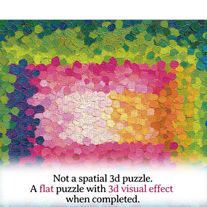 Artistic 1000 - Piece Cardboard Jigsaw Puzzle - Palette Knife Art (rectangle) - KAAYEE Puzzle