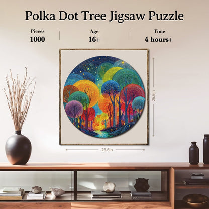 Artistic 1000 - Piece Cardboard Jigsaw Puzzle - Polka Dot Tree - KAAYEE Puzzle