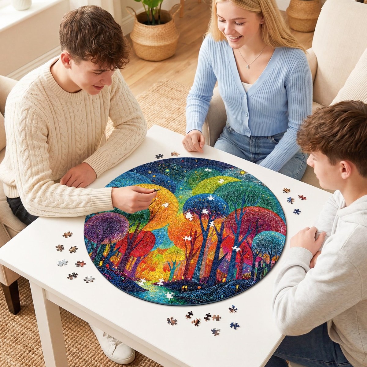 Artistic 1000 - Piece Cardboard Jigsaw Puzzle - Polka Dot Tree - KAAYEE Puzzle