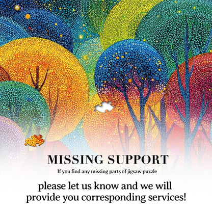 Artistic 1000 - Piece Cardboard Jigsaw Puzzle - Polka Dot Tree - KAAYEE Puzzle