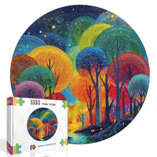 Artistic 1000 - Piece Cardboard Jigsaw Puzzle - Polka Dot Tree - KAAYEE Puzzle
