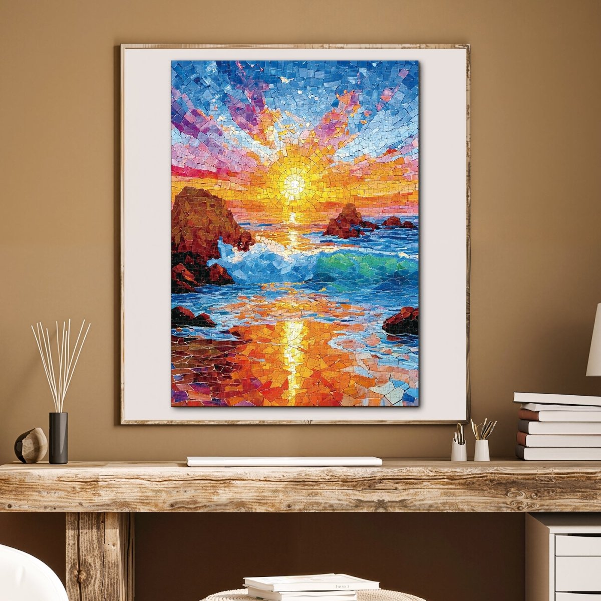 Artistic 1000 - Piece Cardboard Jigsaw Puzzle - Sea Glass Beach - KAAYEE Puzzle