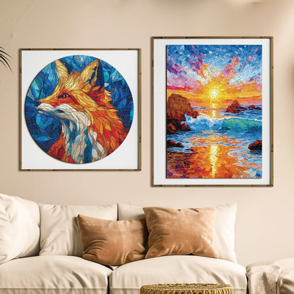 Artistic 1000 - Piece Cardboard Jigsaw Puzzle - Sea Glass Beach - KAAYEE Puzzle